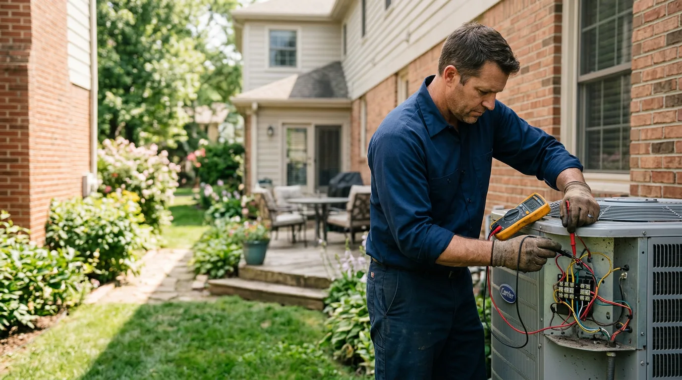HVAC technician working near Heth, AR